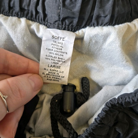 Nylon Running Shorts Gym Workout Athletic Sportswear Casual - Picture 3 of 3